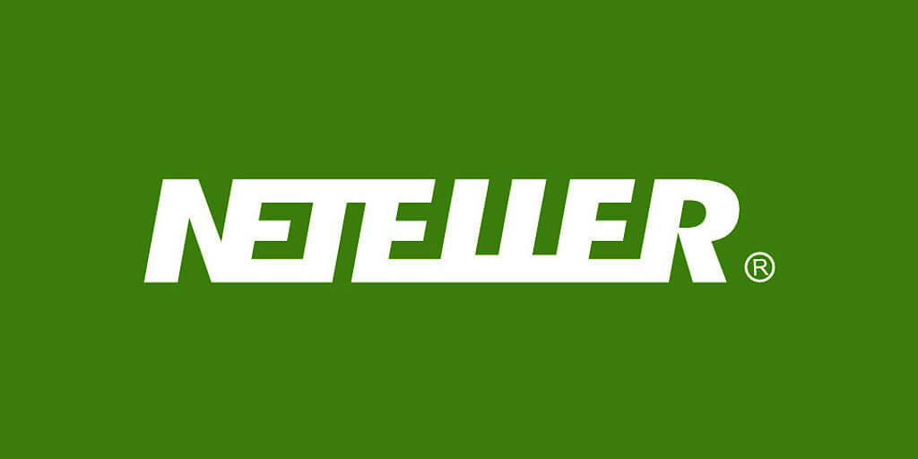 Logo ewallet Neteller pada latar belakang hijau, digunakan untuk membuat deposit pada platform Olymp Trade Malaysia